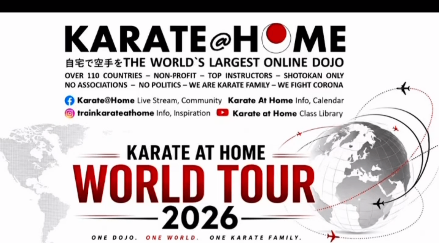 Karate at Home World Tour 2026 — One Dojo. One World. One Karate Family.